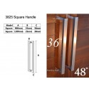 3825 Square Stainless Steel Handle
