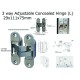 3 Way Adjustable Concealed Hinge C118