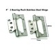 100mm 2 Bearing Flush Stainless Steel Hinge