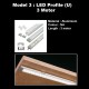 2112 -3 Meter LED Profile (U)