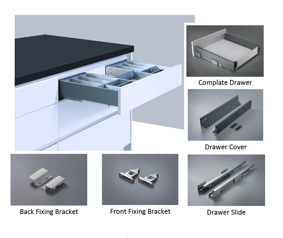 Hauss DS611 SlimBox-88mm Standard Drawer System