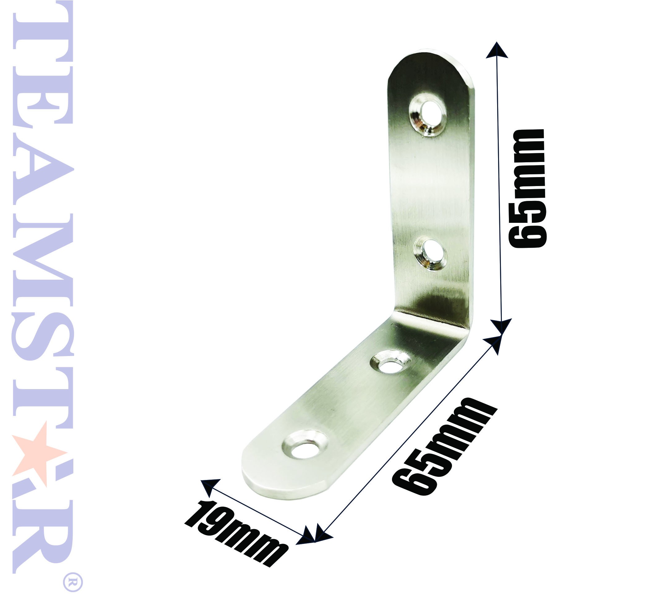 19x65x65mm L-Bracket Stainless Steel